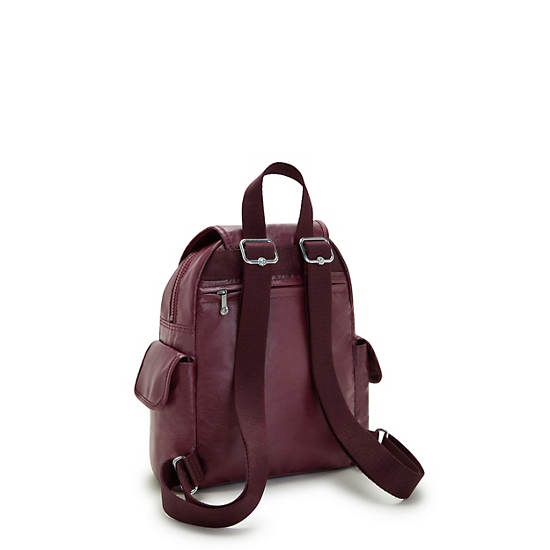 Kipling City Pack Mini Metallic Rugzak Bordeaux | NL 1723JP